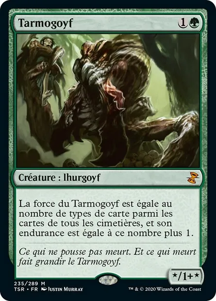 Tarmogoyf, carte Magic TSR 235 — extension Spirale Temporelle Remastered