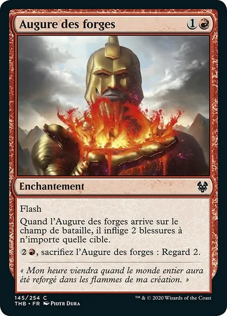 Augure des forges, carte Magic THB 145 — extension Theros Beyond Death