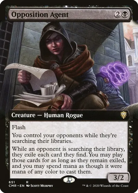 Opposition Agent, Magic card CMR 651 — Commander Legends set