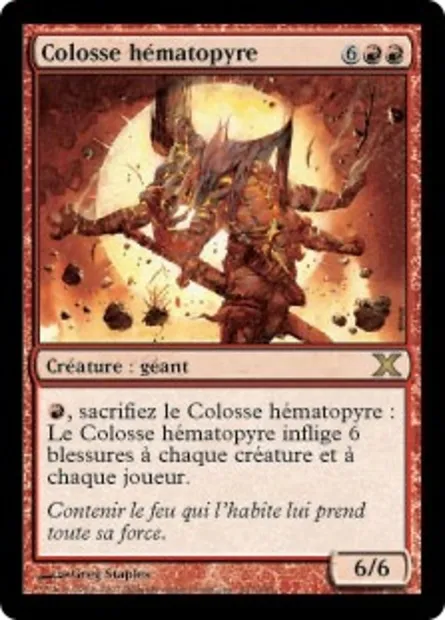 Colosse hématopyre, carte Magic 10E 191 — extension Dixième édition