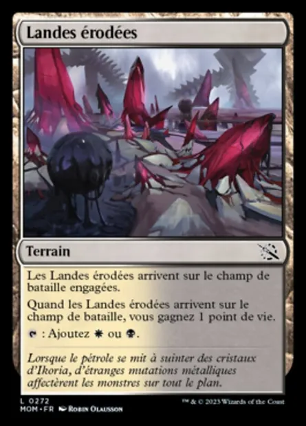 Landes érodées, carte Magic MOM 272 — extension L'invasion des machines