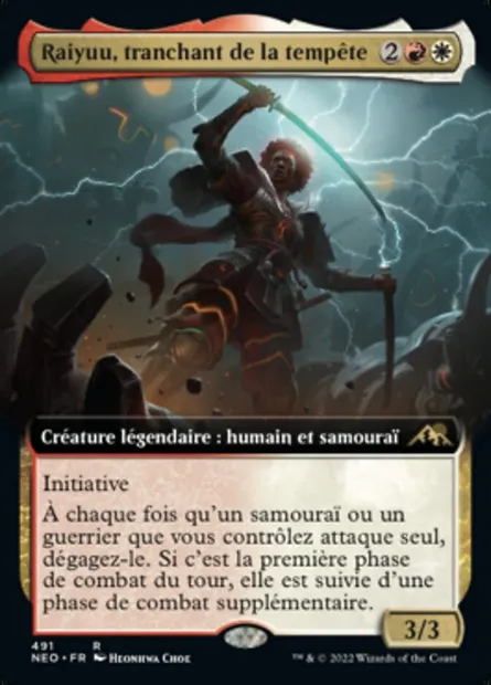 Raiyuu, tranchant de la tempête, carte Magic NEO 491 — extension Kamigawa: La Dynastie Néon
