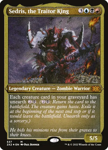 Sedris, the Traitor King, Magic card 2X2 537 — Double Masters 2022 set