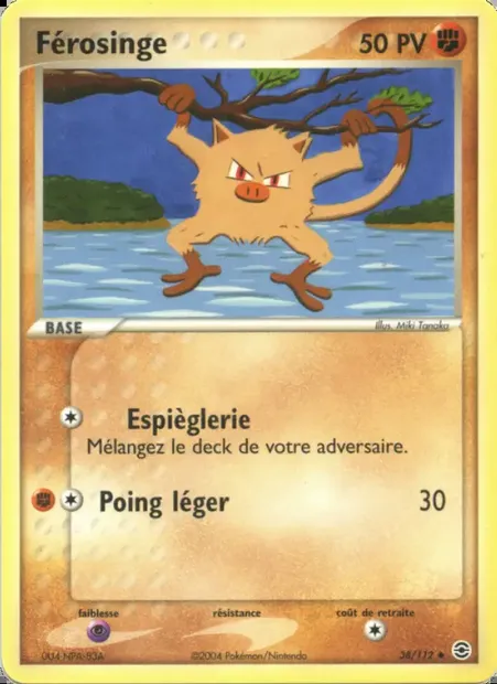 Férosinge, carte Pokémon RG 38 — extension EX Rouge Feu & Vert Feuille