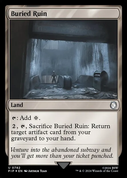 Buried Ruin, Magic card PIP 782 — Fallout set