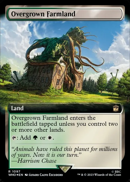 Terre agricole envahie, carte Magic WHO 1097 — extension Doctor Who