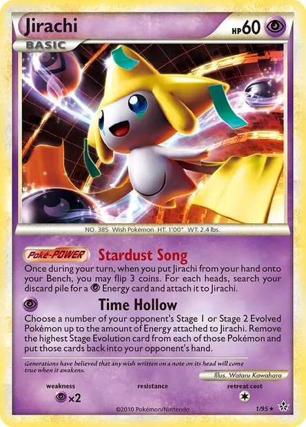 Jirachi, Pokémon card UL 1 — Unleashed set
