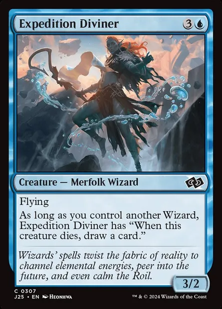 Expedition Diviner, Magic card J25 307 — Foundations Jumpstart set