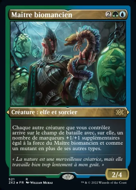 Maître biomancien, carte Magic 2X2 521 — extension Double Masters 2022