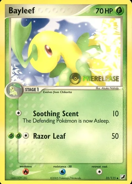 Bayleef, Pokémon card PRE 035-2 — Prerelease Promos set