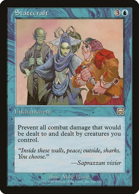 Statecraft, Magic card MMQ 106 — Mercadian Masques set