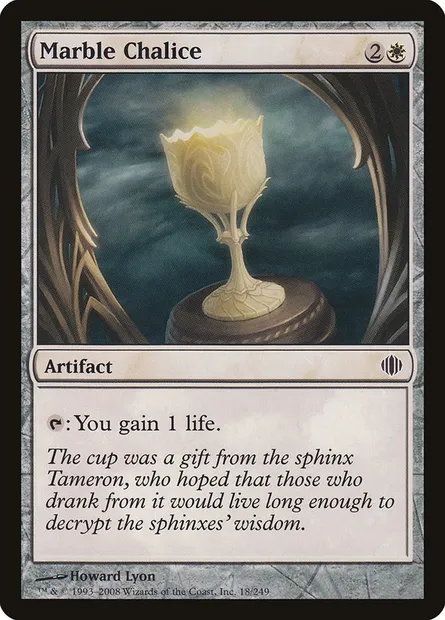 Marble Chalice, Magic card ALA 18 — Shards of Alara set