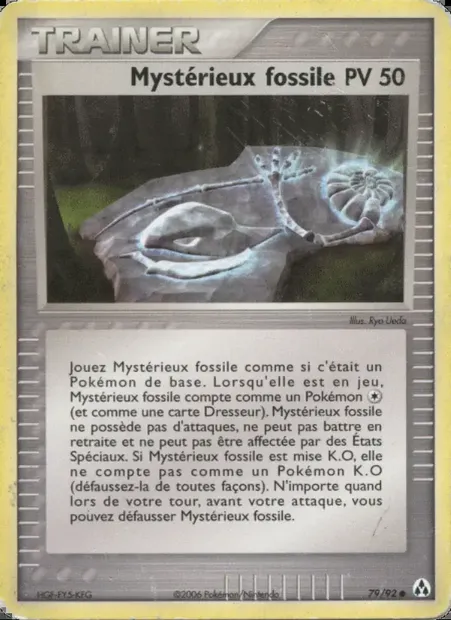 Mystérieux fossile, carte Pokémon LM 79 — extension EX Créateurs de légendes