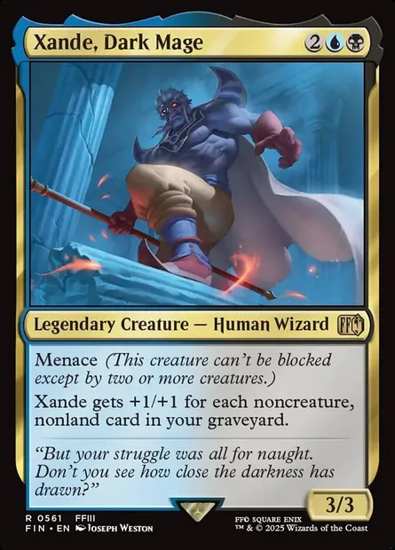 Xande, Dark Mage, Magic card FIN 561 — Final Fantasy set
