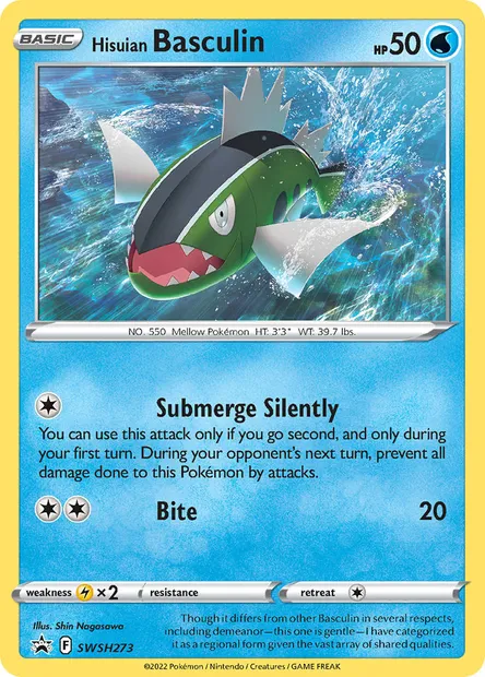 Hisuian Basculin, Pokémon card SWSH 273 — SWSH Black Star Promos set