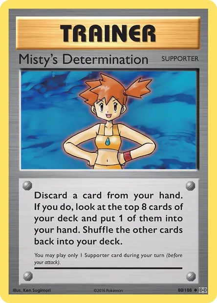 Misty's Determination, Pokémon card EVO 80 — Evolutions set
