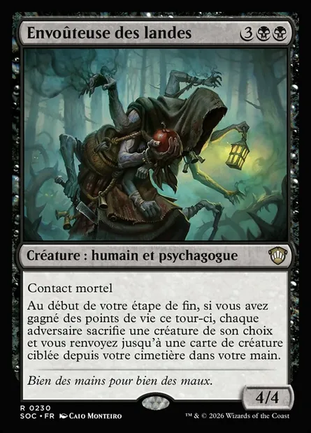 Envoûteuse des landes, carte Magic SOC 230 — extension Secrets of Strixhaven Commander