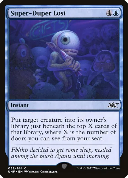 Super-Duper Lost, carte Magic UNF 59 — extension Unfinity
