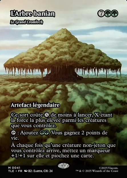Le Grand Cromlech, carte Magic TLE 41 — extension Avatar: The Last Airbender Eternal