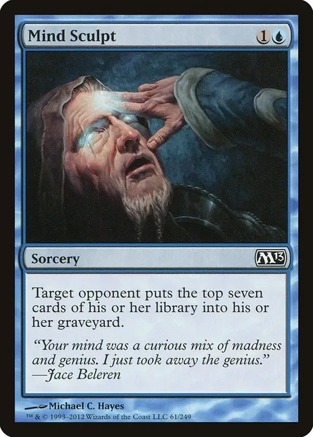 Mind Sculpt, Magic card M13 61 — Magic 2013 set