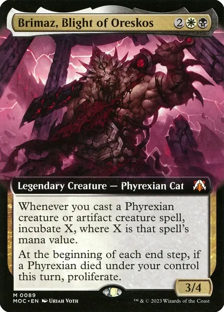 Brimaz, Blight of Oreskos, Magic card MOC 89 — March of the Machine Commander set