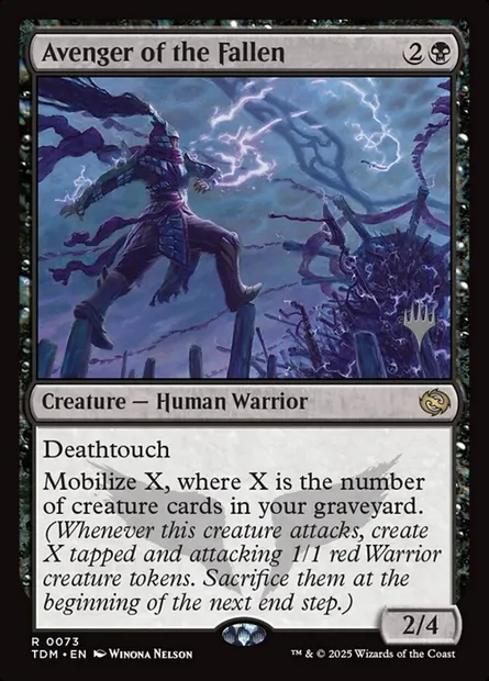 Vengeresse des morts, carte Magic PTDM 73p — extension Tarkir: Dragonstorm Promos