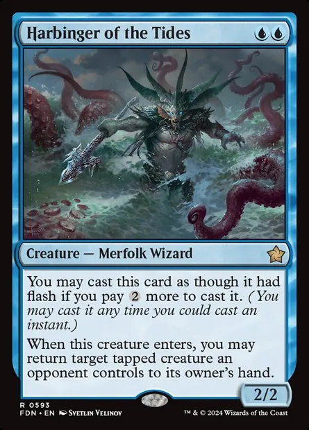 Harbinger of the Tides, Magic card FDN 593 — Foundations set