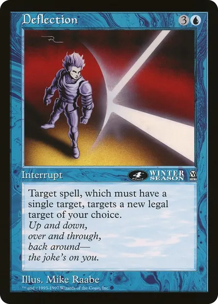 Deflection, Magic card OLEP 30 — Oversized League Prizes set