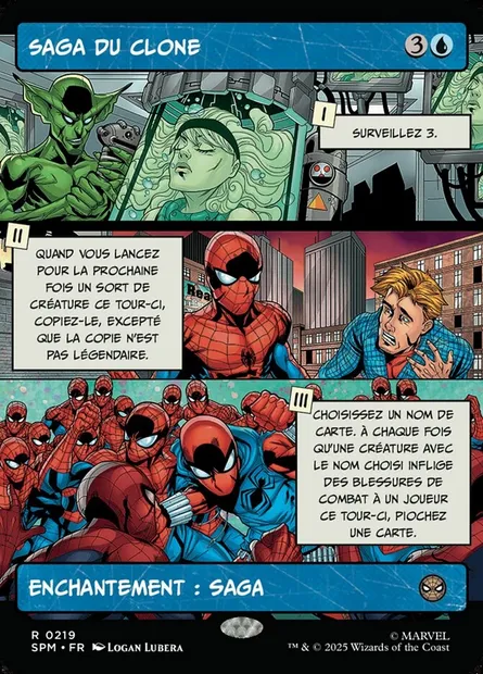 Saga du clone, carte Magic SPM 219 — extension Marvel's Spider-Man