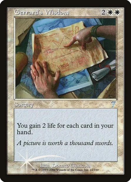 Gerrard's Wisdom, Magic card 7ED 16★ — Seventh Edition set