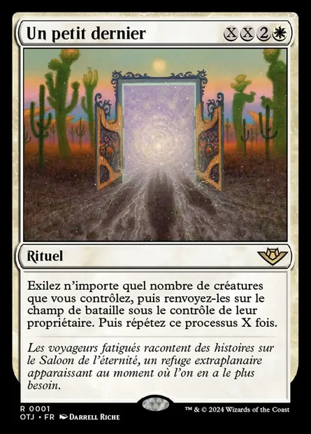 Un petit dernier, carte Magic OTJ 1 — extension Outlaws of Thunder Junction