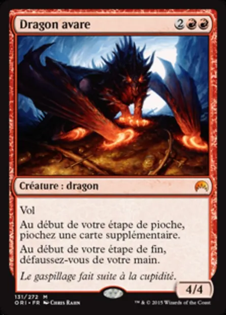 Dragon avare, carte Magic ORI 131 — extension Magic Origines