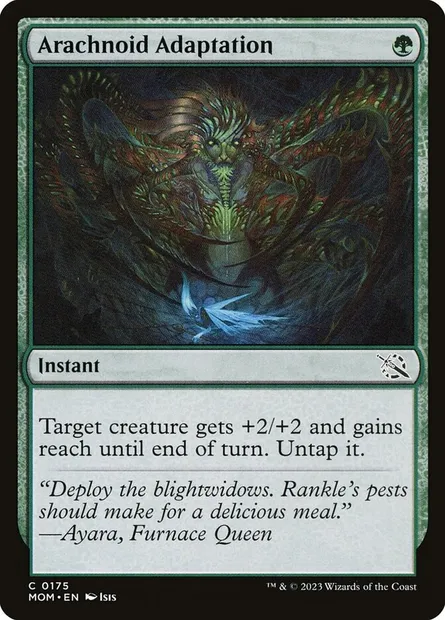 Arachnoid Adaptation, Magic card MOM 175 — March of the Machine set