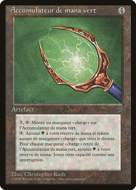 Accumulateur de mana vert, carte Magic REN 145 — extension Renaissance