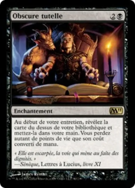 Obscure tutelle, carte Magic M11 90 — extension Magic 2011