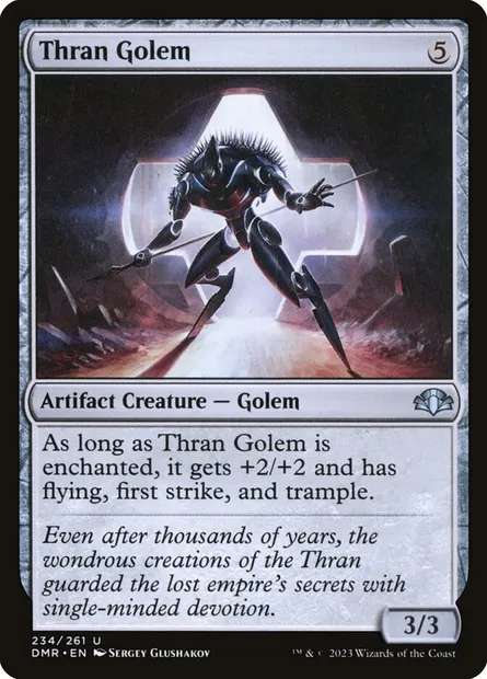 Thran Golem, Magic card DMR 234 — Dominaria Remastered set