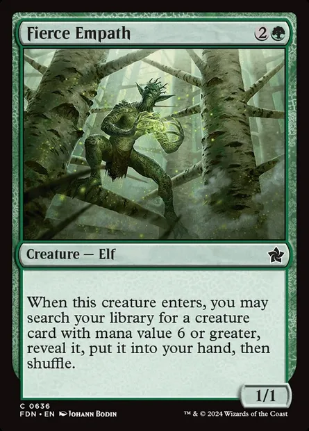 Empathe farouche, carte Magic FDN 636 — extension Foundations