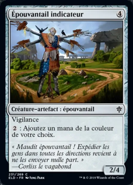 Épouvantail indicateur, carte Magic ELD 231 — extension Throne of Eldraine
