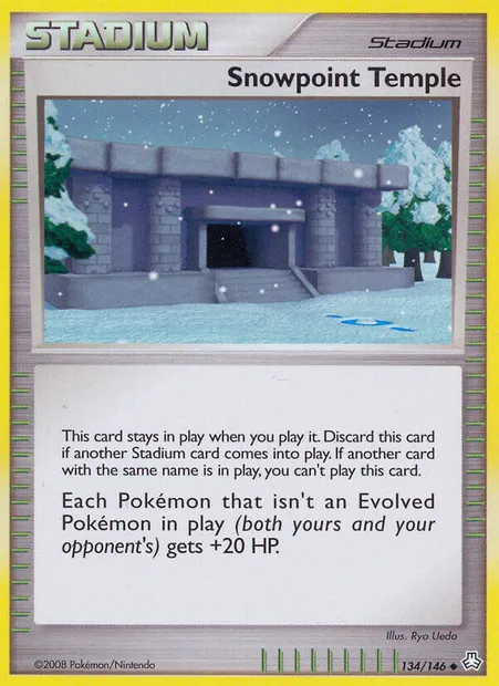 Snowpoint Temple, Pokémon card LA 134 — Legends Awakened set