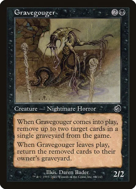 Gravegouger, Magic card TOR 62 — Torment set