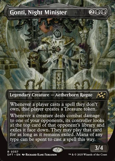 Gonti, Night Minister, Magic card DFT 357 — Aetherdrift set