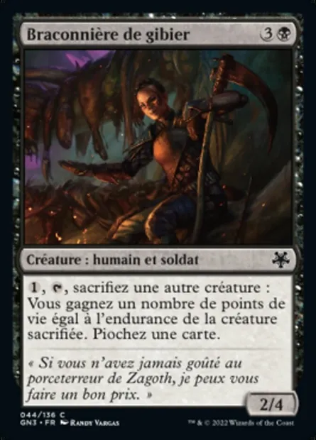 Braconnière de gibier, carte Magic GN3 44 — extension Game Night: Free-for-All