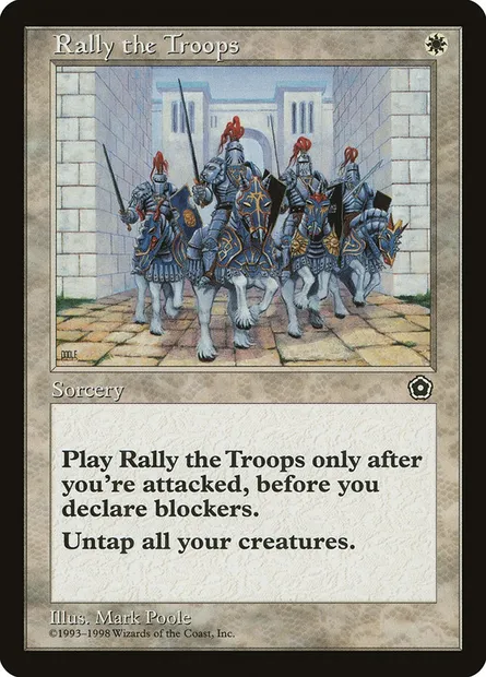 Rally the Troops, Magic card P02 19 — Portal Second Age set