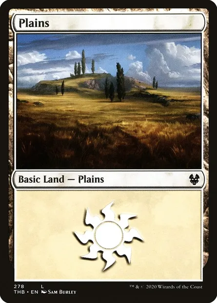 Plains, Magic card THB 278 — Theros Beyond Death set