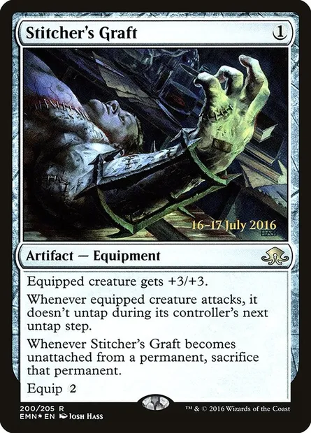 Stitcher's Graft, Magic card PEMN 200s — Eldritch Moon Promos set