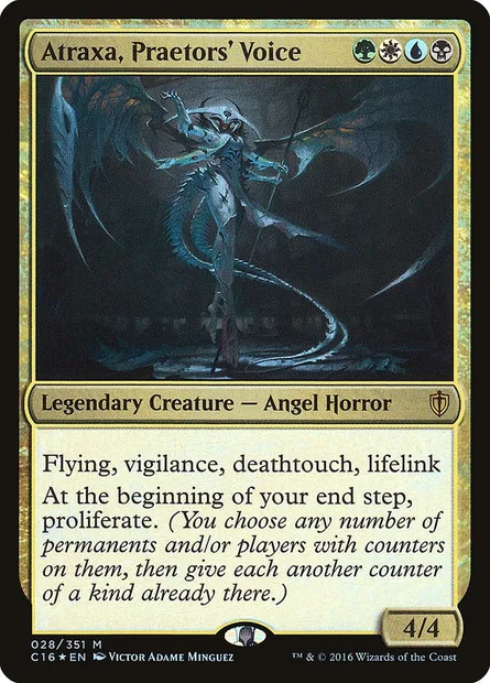 Atraxa, Praetors' Voice, Magic card C16 28 — Commander 2016 set