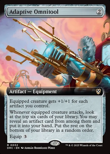 Adaptive Omnitool, Magic card DRC 32 — Aetherdrift Commander set