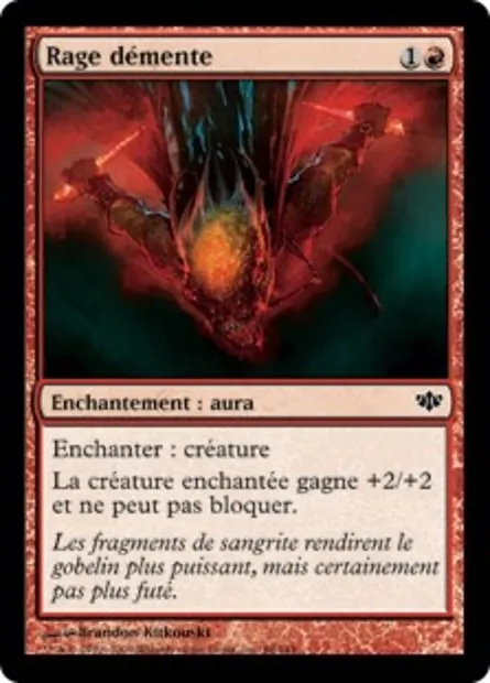 Rage démente, carte Magic CON 68 — extension Conflux