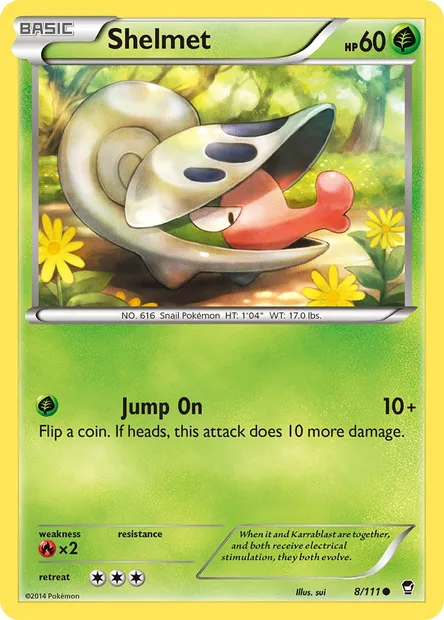 Shelmet, Pokémon card FFI 8 — Furious Fists set