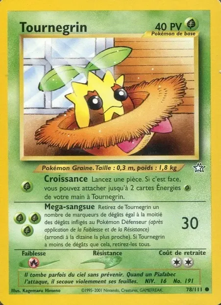Tournegrin, carte Pokémon NG 78 — extension Neo Genesis